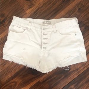 Free People White Shorts